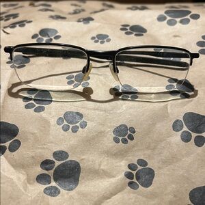 Unisex Black Rectangular Eyeglasses by OAKLEY